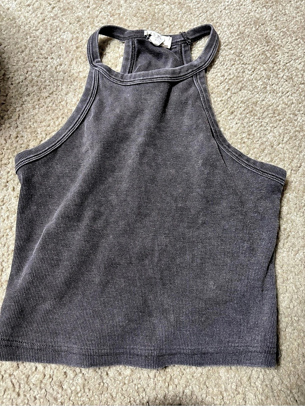 Manifest Offline Ribbed Tank Top in Brown Size Large
